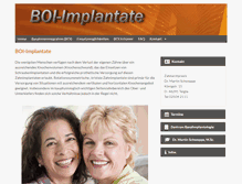 Tablet Screenshot of boi-implantate.eu